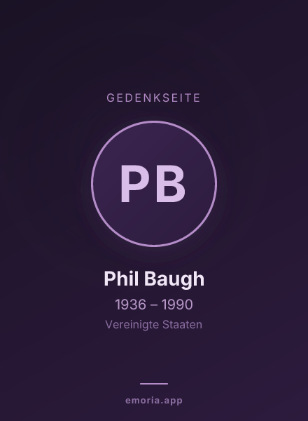 Gedenkportrait von Phil Baugh