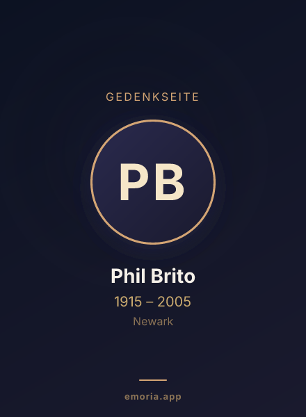 Gedenkportrait von Phil Brito