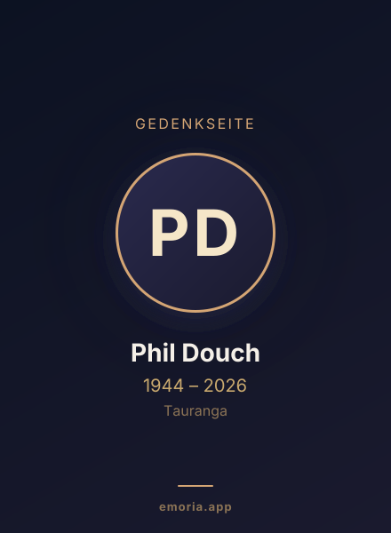 Gedenkportrait von Phil Douch