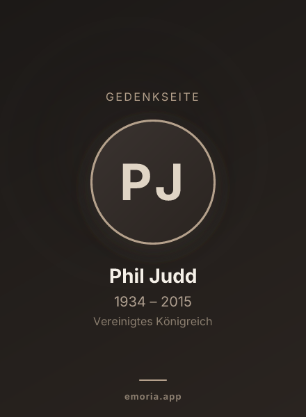 Gedenkportrait von Phil Judd