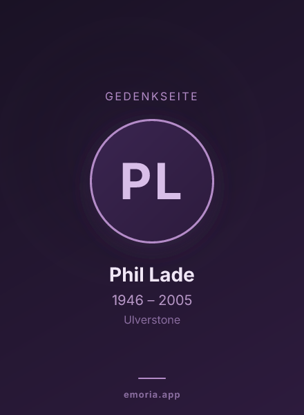 Gedenkportrait von Phil Lade
