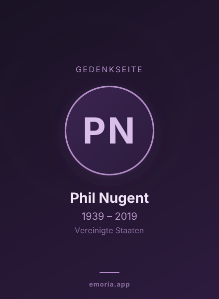 Gedenkportrait von Phil Nugent
