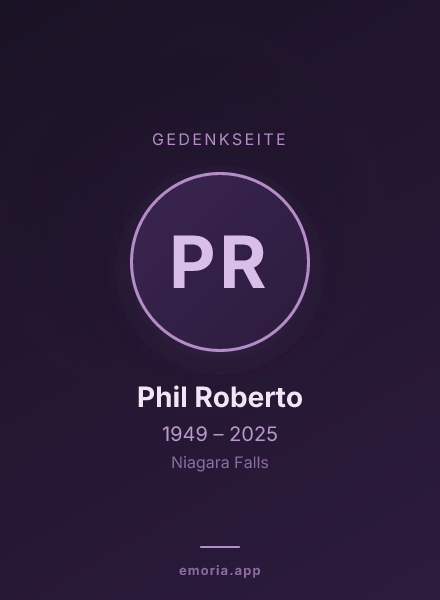 Gedenkportrait von Phil Roberto