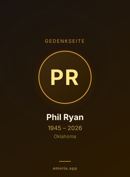 Gedenkportrait von Phil Ryan