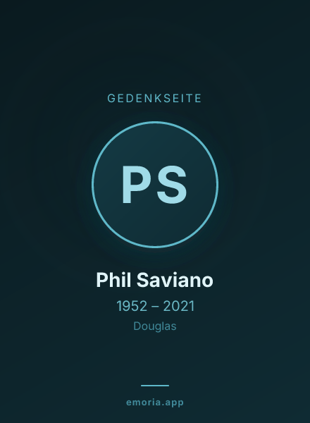 Gedenkportrait von Phil Saviano