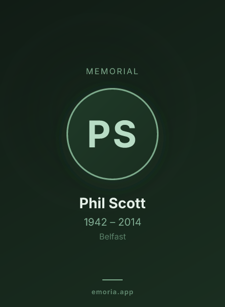 Memorial portrait of Phil Scott