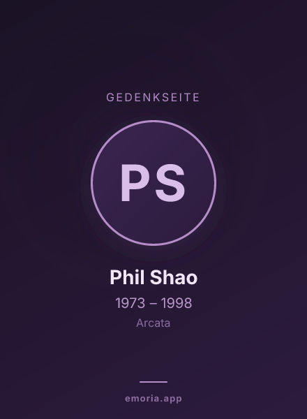 Gedenkportrait von Phil Shao