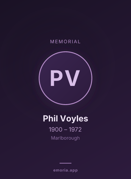 Memorial portrait of Phil Voyles