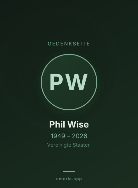 Gedenkportrait von Phil Wise