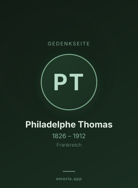 Gedenkportrait von Philadelphe Thomas