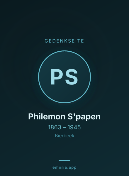 Gedenkportrait von Philemon S'papen