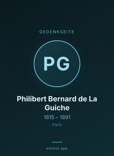 Gedenkportrait von Philibert Bernard de La Guiche