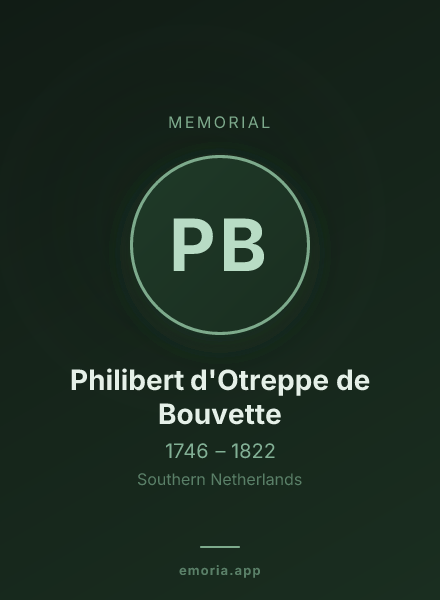 Memorial portrait of Philibert d'Otreppe de Bouvette