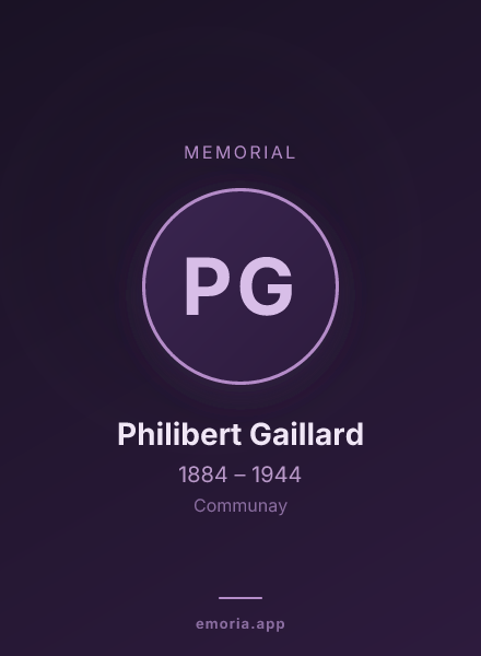Memorial portrait of Philibert Gaillard