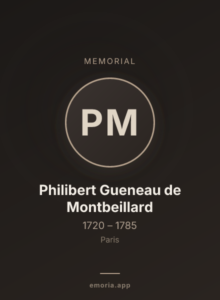 Memorial portrait of Philibert Gueneau de Montbeillard