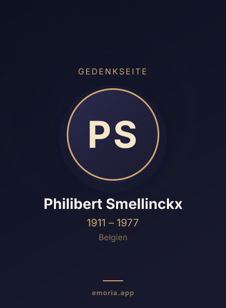 Gedenkportrait von Philibert Smellinckx