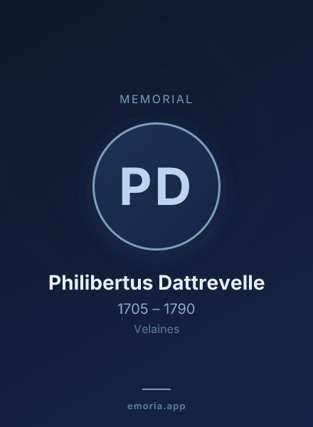 Memorial portrait of Philibertus Dattrevelle