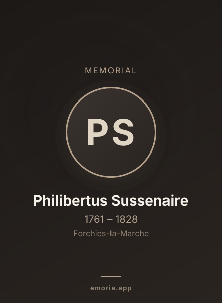 Memorial portrait of Philibertus Sussenaire