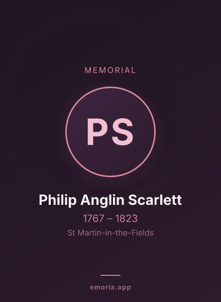Memorial portrait of Philip Anglin Scarlett