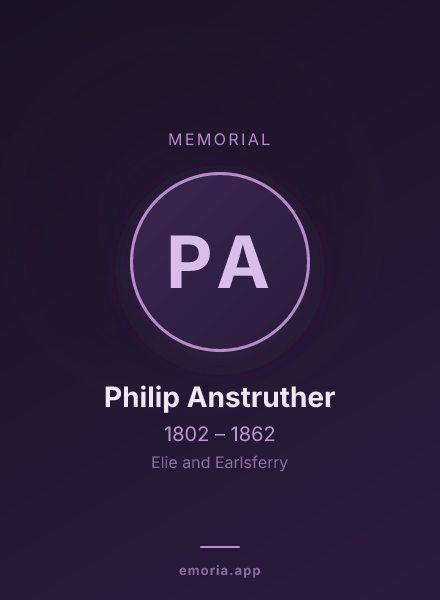 Memorial portrait of Philip Anstruther