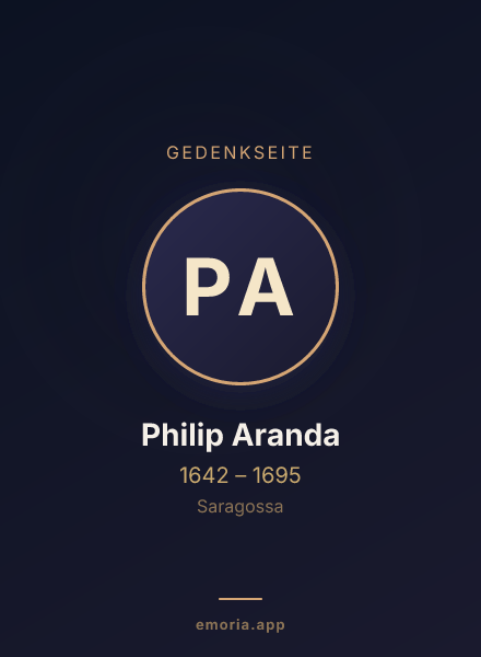 Gedenkportrait von Philip Aranda