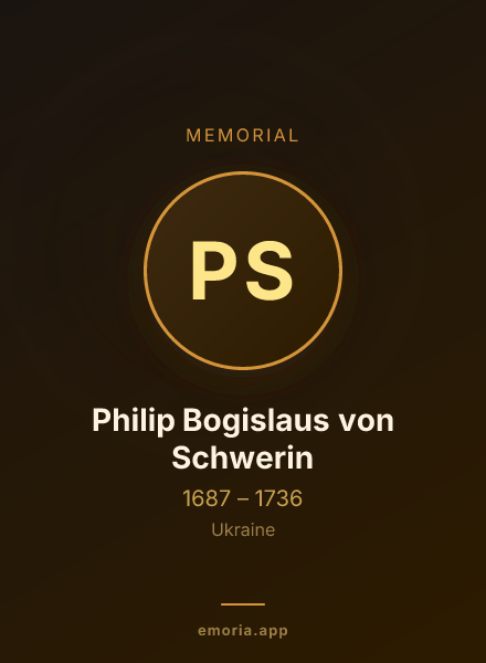 Memorial portrait of Philip Bogislaus von Schwerin