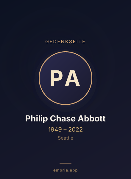 Gedenkportrait von Philip Chase Abbott