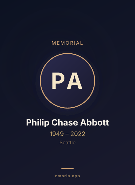 Memorial portrait of Philip Chase Abbott