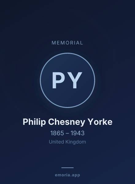 Memorial portrait of Philip Chesney Yorke