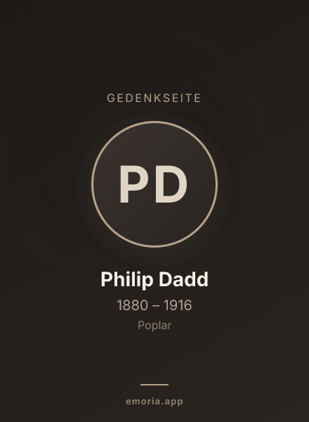 Gedenkportrait von Philip Dadd