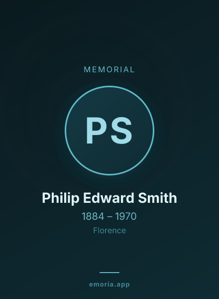 Memorial portrait of Philip Edward Smith