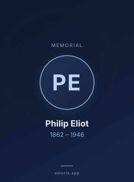 Memorial portrait of Philip Eliot
