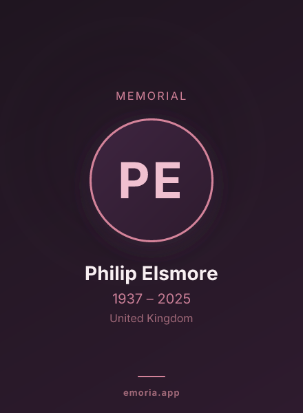 Memorial portrait of Philip Elsmore