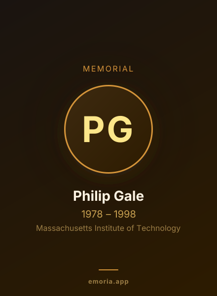 Memorial portrait of Philip Gale