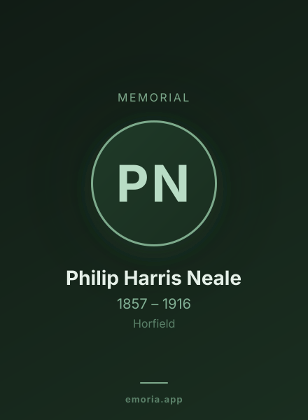 Memorial portrait of Philip Harris Neale