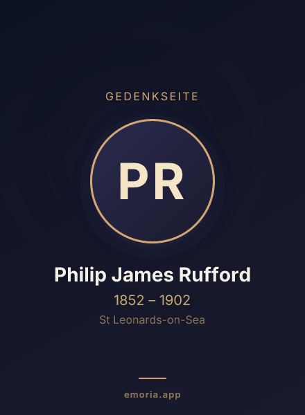 Gedenkportrait von Philip James Rufford