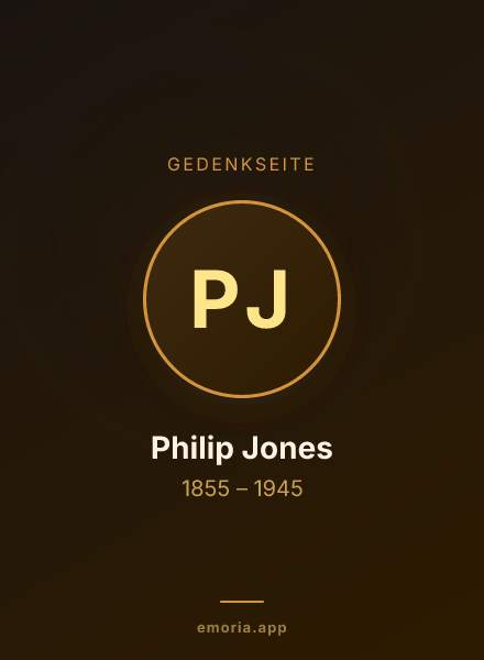 Gedenkportrait von Philip Jones
