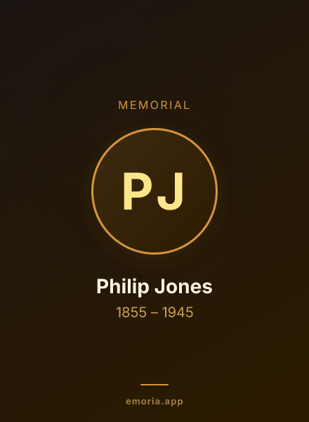 Memorial portrait of Philip Jones
