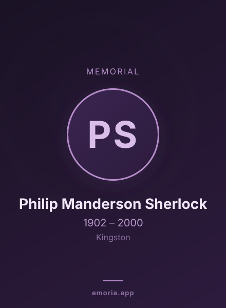 Memorial portrait of Philip Manderson Sherlock