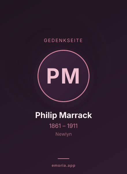 Gedenkportrait von Philip Marrack