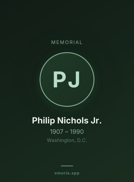 Memorial portrait of Philip Nichols Jr.