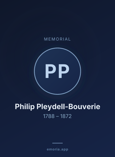 Memorial portrait of Philip Pleydell-Bouverie
