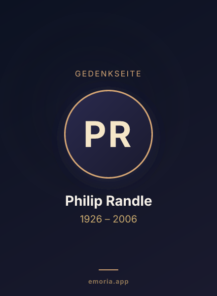 Gedenkportrait von Philip Randle