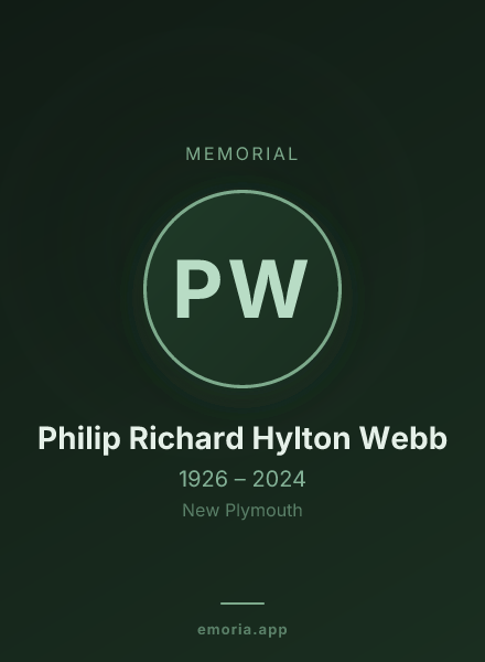 Memorial portrait of Philip Richard Hylton Webb