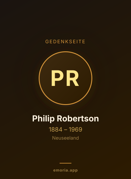 Gedenkportrait von Philip Robertson