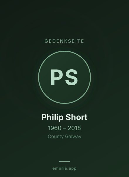 Gedenkportrait von Philip Short