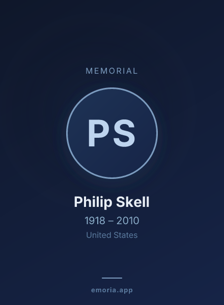 Memorial portrait of Philip Skell