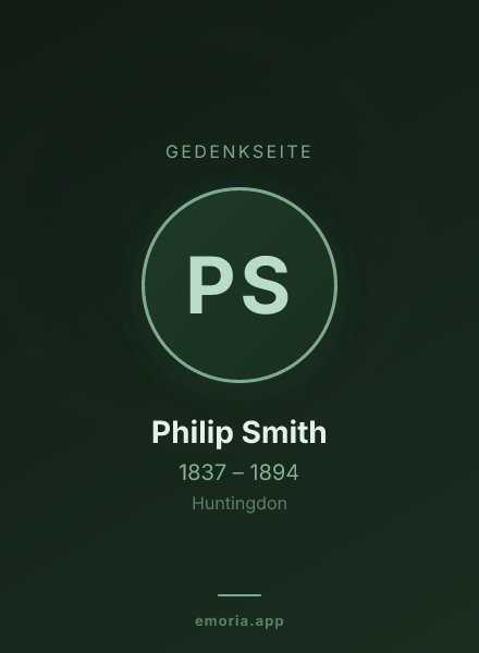 Gedenkportrait von Philip Smith