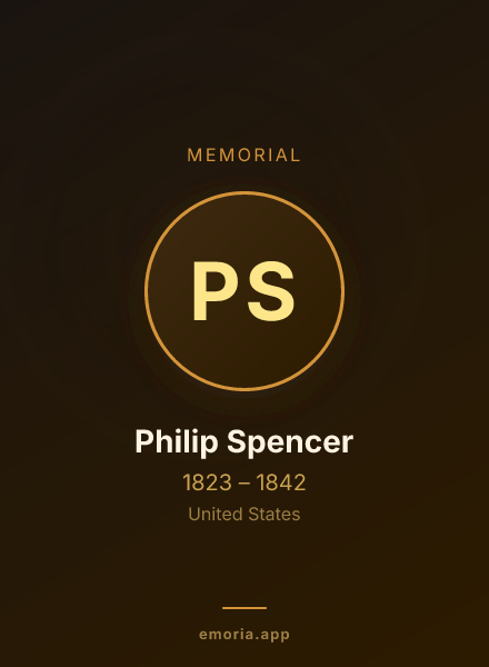 Memorial portrait of Philip Spencer