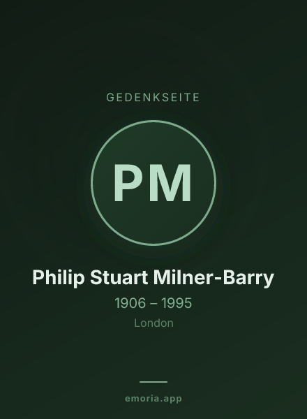 Gedenkportrait von Philip Stuart Milner-Barry